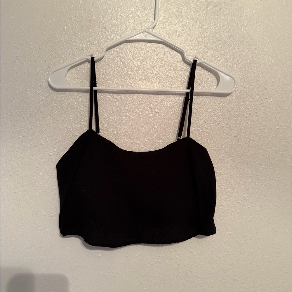 Black Women's Crop Top